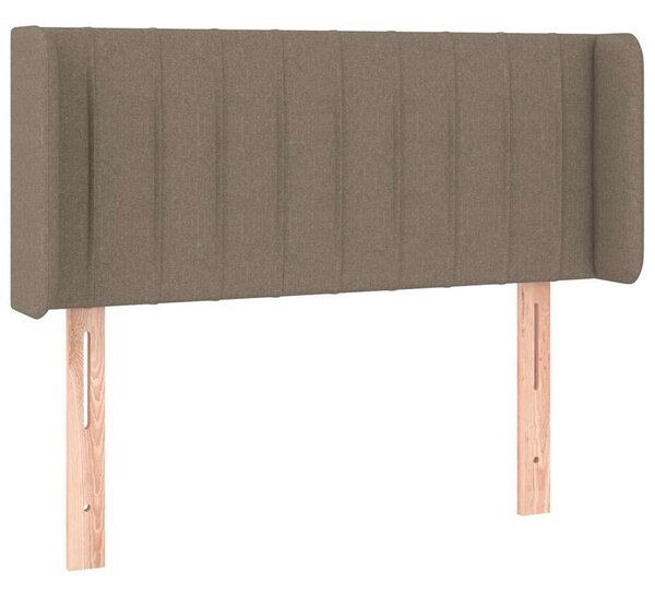 Čelo postele typu ušák taupe 83 x 16 x 78/88 cm textil 3118984