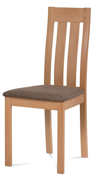 Jídelní židle BC-2602 TR3 - Třešeň, potah béžový