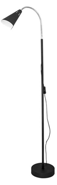 By Rydéns Stojací lampa Best Rydéns, pískově černá, výška 140 cm, E14, Černá, Obývací pokoj / jídelna, kov, Moderní