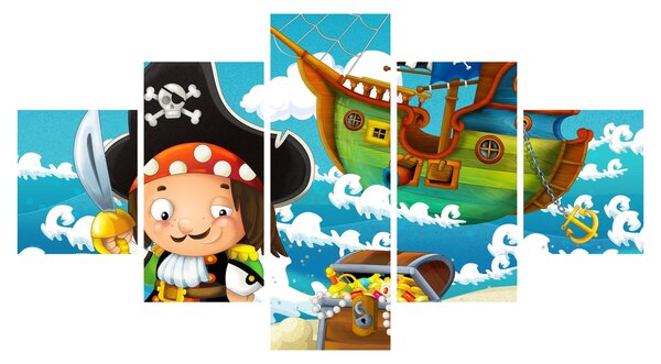 Obraz - Pirátský poklad (125x70 cm)