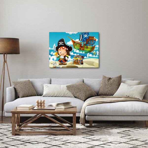 Obraz - Pirátský poklad (70x50 cm)