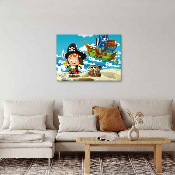 Obraz - Pirátský poklad (70x50 cm)