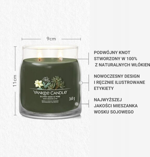Sójová vonná svíčka Silver Sage Yankee Candle 1 ks