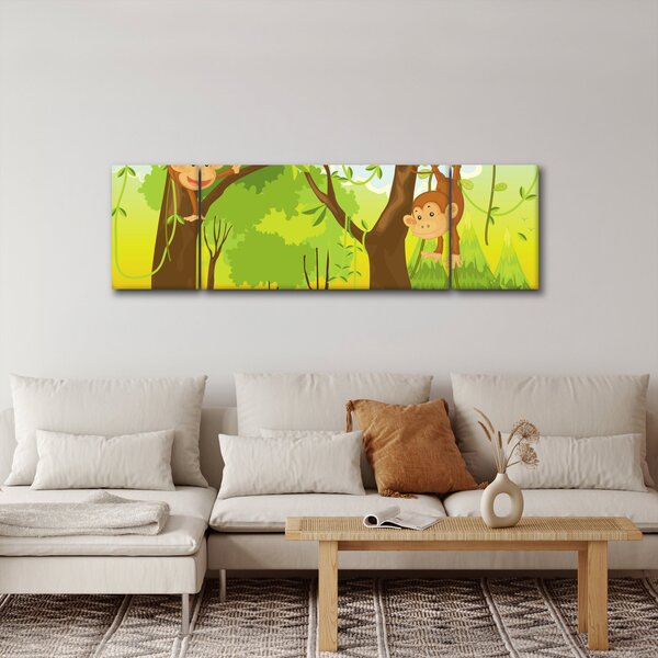 Obraz - Opičáci (170x50 cm)