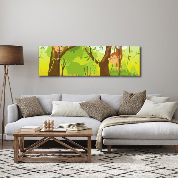 Obraz - Opičáci (170x50 cm)