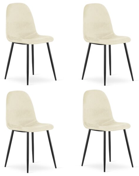 Set čtyř jídelních židlí COMO béžový (4 ks)