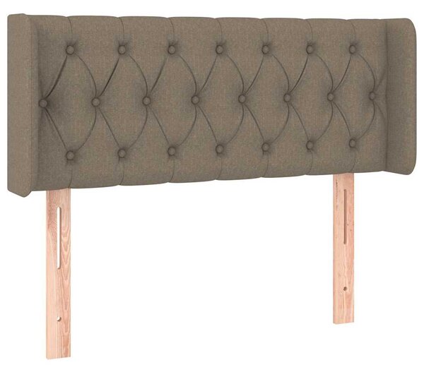 Čelo postele typu ušák taupe 103 x 16 x 78/88 cm textil 3119098