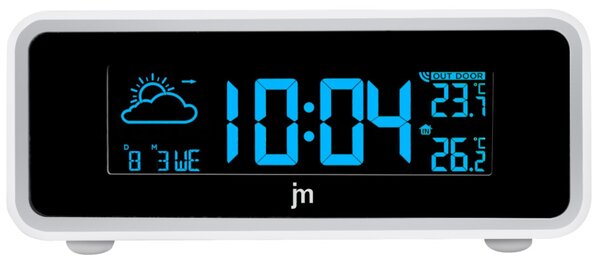 Lowell Italy Meteostanice a digitální LED hodiny JD9526 Lowell s nabíječkou smartphonů 12,5cm