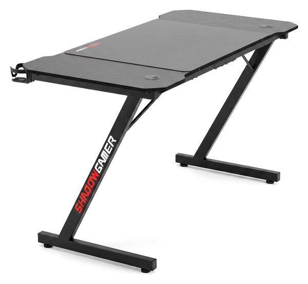 TZB Herní stůl SHADOW GAMER 1.0 140 cm černý
