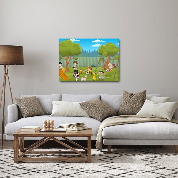 Obraz - Děti na hřišti (70x50 cm)