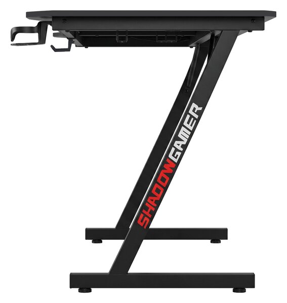 TZB Herní stůl SHADOW GAMER 1.0 140 cm černý