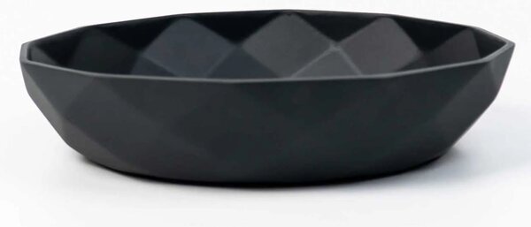Okrasná miska CAVERO, sklolaminát, průměr 32 cm, antracit