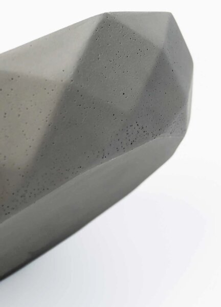 Okrasná miska CAVERO, sklolaminát, průměr 32 cm, šedá