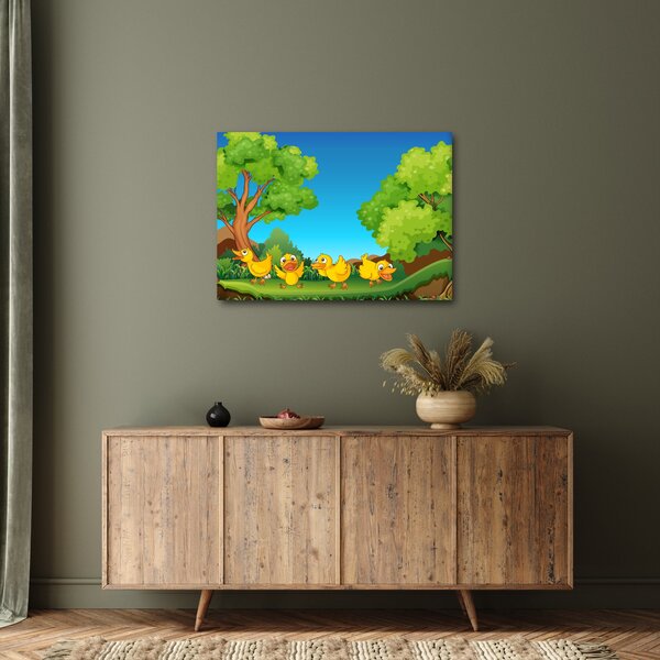 Obraz - Veselá káčátka (70x50 cm)