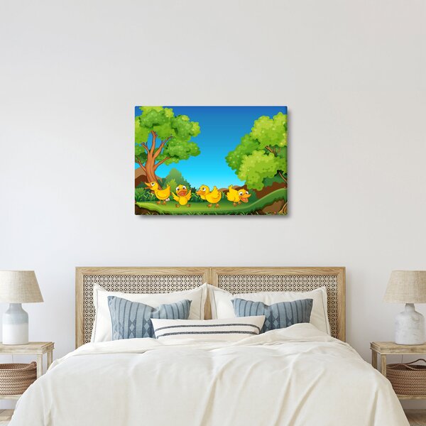 Obraz - Veselá káčátka (70x50 cm)