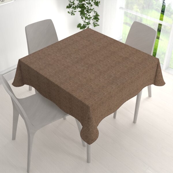 Biante Dekorační čtvercový ubrus PML-120 Hnědá režná 40x40 cm