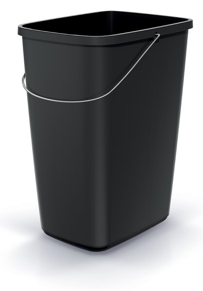 Prosperplast Odpadkový koš COMPACTA Q basic recyklovaný černý, objem 12l