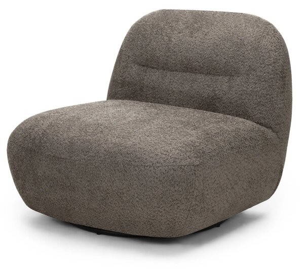 Hector Otočné designové křeslo Giorgia hnědo-šedé