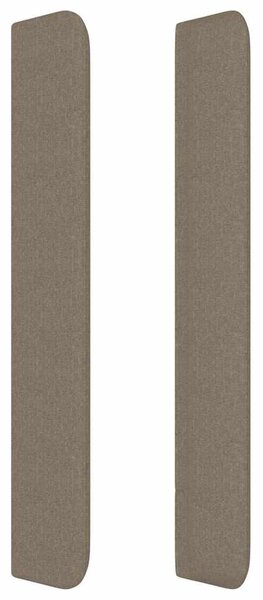 Čelo postele typu ušák taupe 83x16x118/128 cm textil 3119894