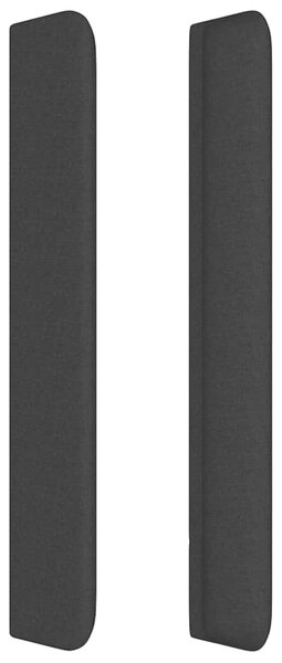 Čelo postele typu ušák černé 83x16x118/128 cm textil 3119556