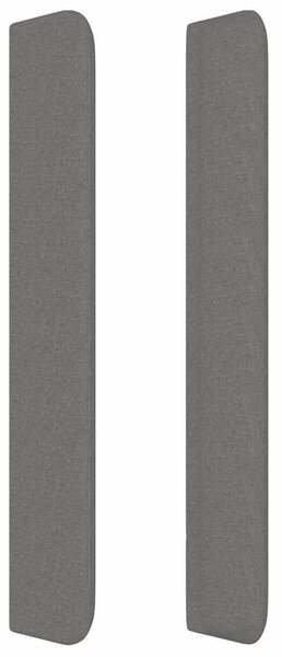 Čelo postele typu ušák tmavě šedé 93x16x118/128 cm textil 3119703