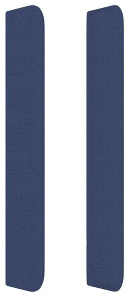 Čelo postele typu ušák modré 83x16x118/128 cm textil 3119798