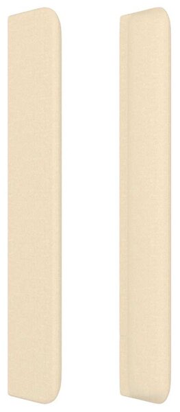 Čelo postele typu ušák krémové 93x16x118/128 cm textil 3119707