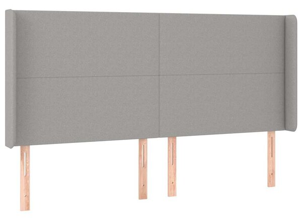Box spring postel s matrací světle šedá 200 x 200 cm textil 3131857