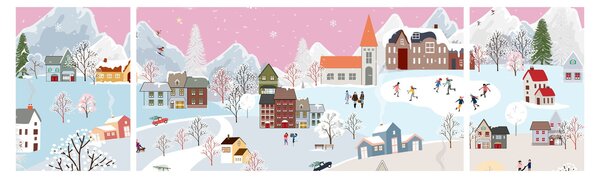Obraz - Kouzelná zima (170x50 cm)