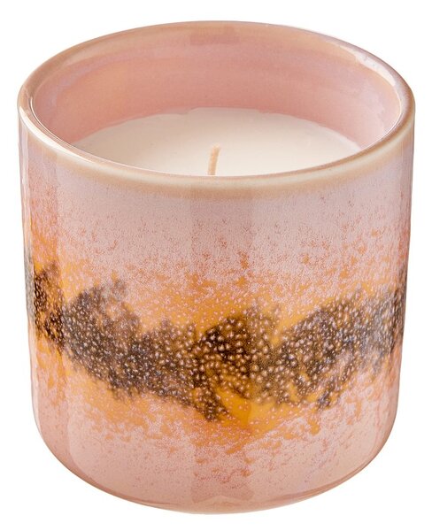 SCENTS OF HOME Vonná svíčka se sojovým voskem "Caramel Island" - oranžová/hnědá