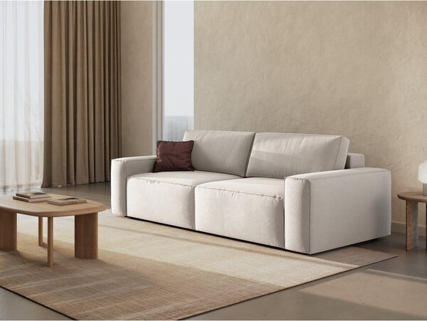 Béžová rozkládací pohovka 247 cm Jodie – Micadoni Home