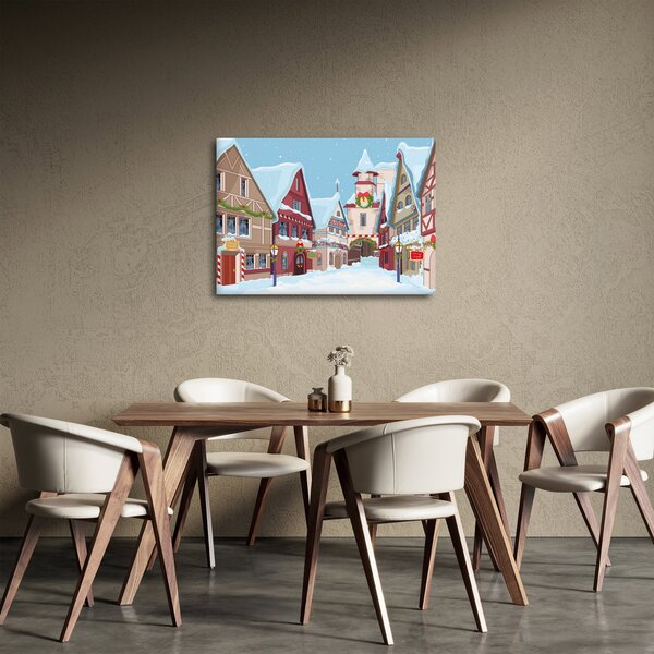 Obraz - Zimní ulička (70x50 cm)
