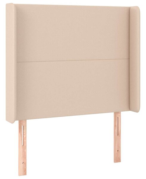 Čelo postele typu ušák cappuccino 93x16x118/128 cm umělá kůže 3119383