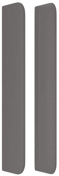 Čelo postele typu ušák šedé 203x16x118/128 cm umělá kůže 3119412