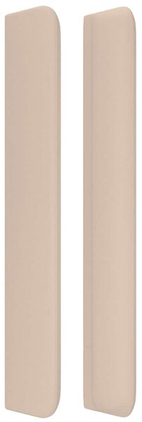 Čelo postele typu ušák cappuccino 183x16x118/128 cm umělá kůže 3119407