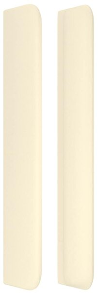 Čelo postele typu ušák krémové 83x16x118/128 cm umělá kůže 3119654