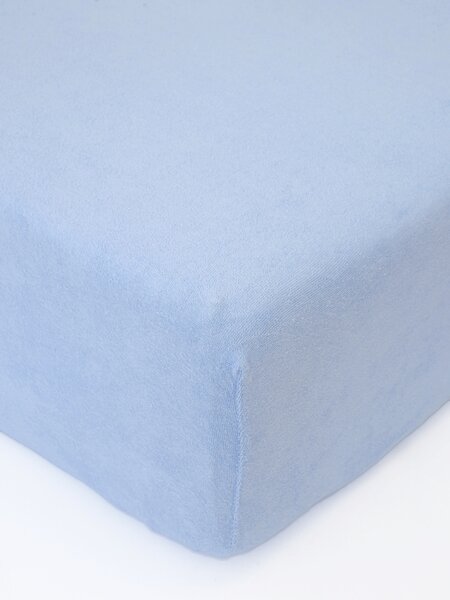 MK Lůžkoviny Froté prostěradlo do postýlky 60 × 120 cm - světle modrá