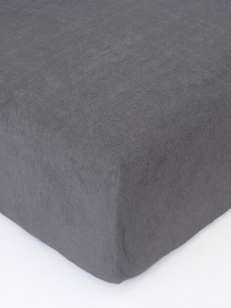 MK Lůžkoviny Froté prostěradlo do postýlky 60 × 120 cm - tmavě šedá