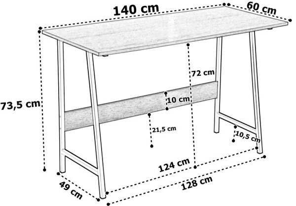 Kancelářský stůl GRENEN Modern Oak