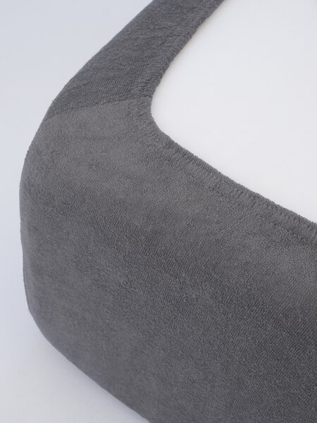 MK Lůžkoviny Froté prostěradlo do postýlky 60 × 120 cm - tmavě šedá