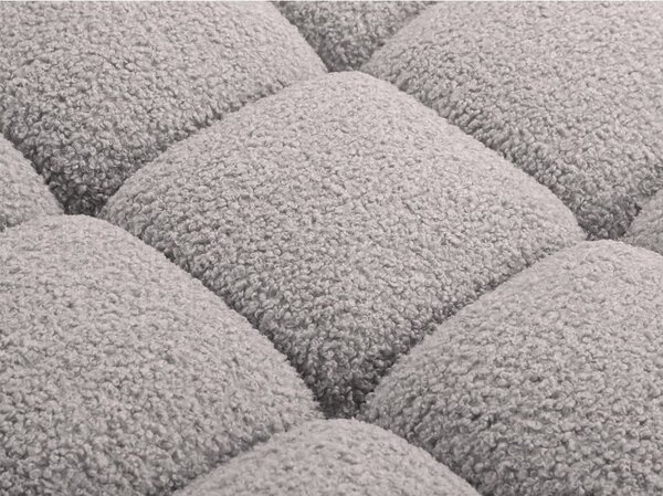 Světle šedá modulární pohovka z textilie bouclé 188 cm Bellis – Micadoni Home