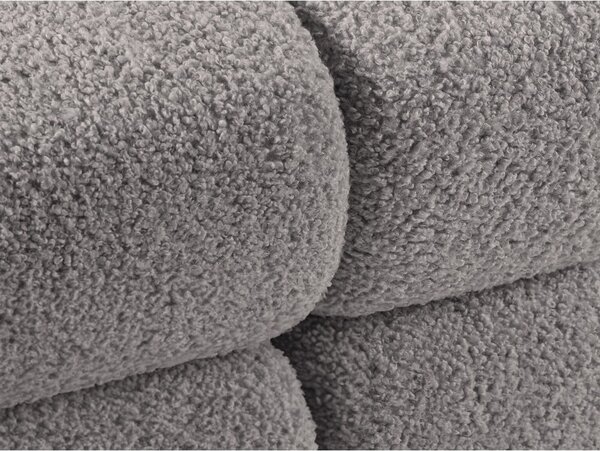Světle šedá modulární pohovka z textilie bouclé 188 cm Bellis – Micadoni Home