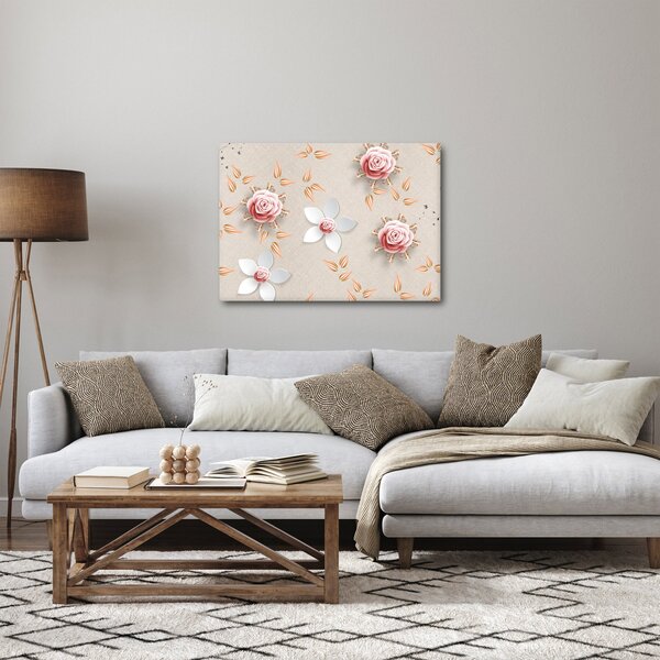 Obraz - Květy růží (70x50 cm)