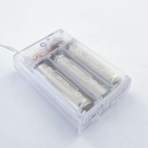 DLED BL52 DECOLED LED světelný řetěz na baterie, bílé proutěné hvězdy, teple bílá, 10 diod, 2,8 m