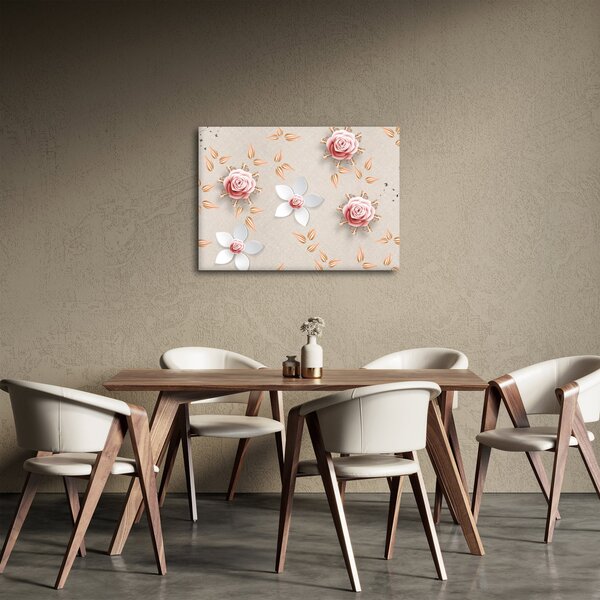 Obraz - Květy růží (70x50 cm)