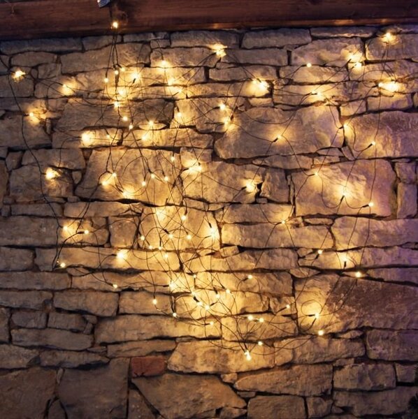 DLED LWN215W DecoLED LED světelná síť - 2x 1,5 m, teple bílá, 90 diod