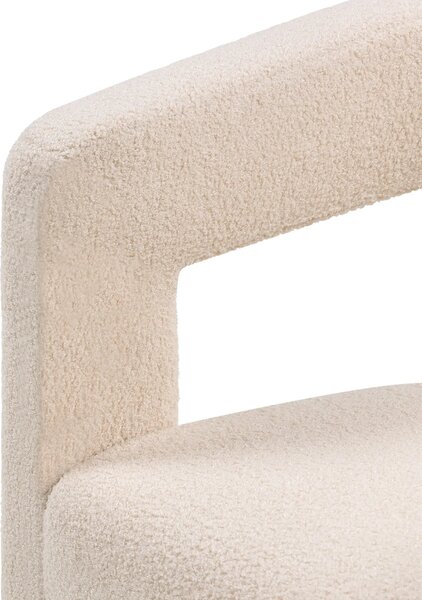Hector Designové křeslo Lory bouclé béžové