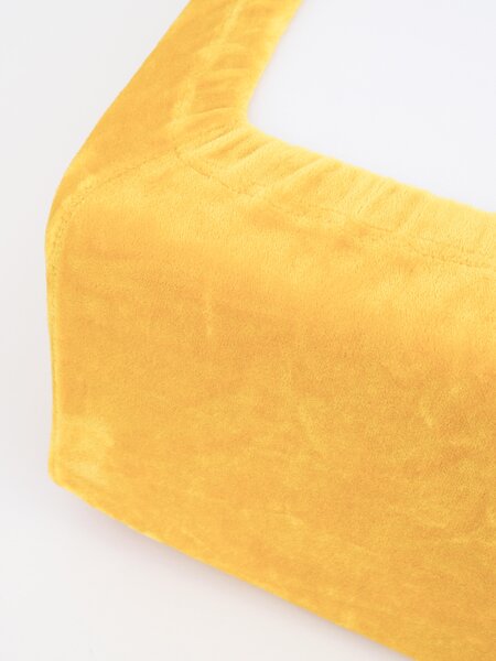 MK Lůžkoviny Prostěradlo mikroplyš Deluxe 90 x 200 cm - hořčicové