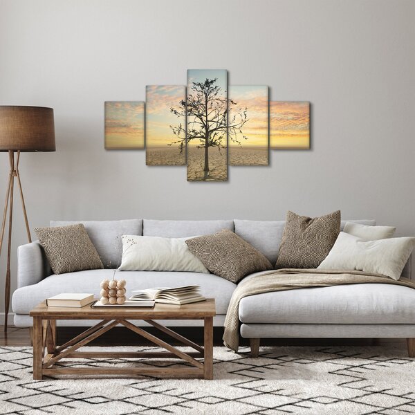 Obraz - Strom na poušti (125x70 cm)