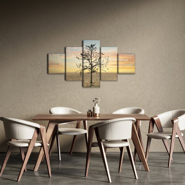 Obraz - Strom na poušti (125x70 cm)